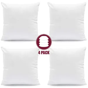 4-Pack Bed Couch Sofa Pillows -Indoor Decorative Cushion
