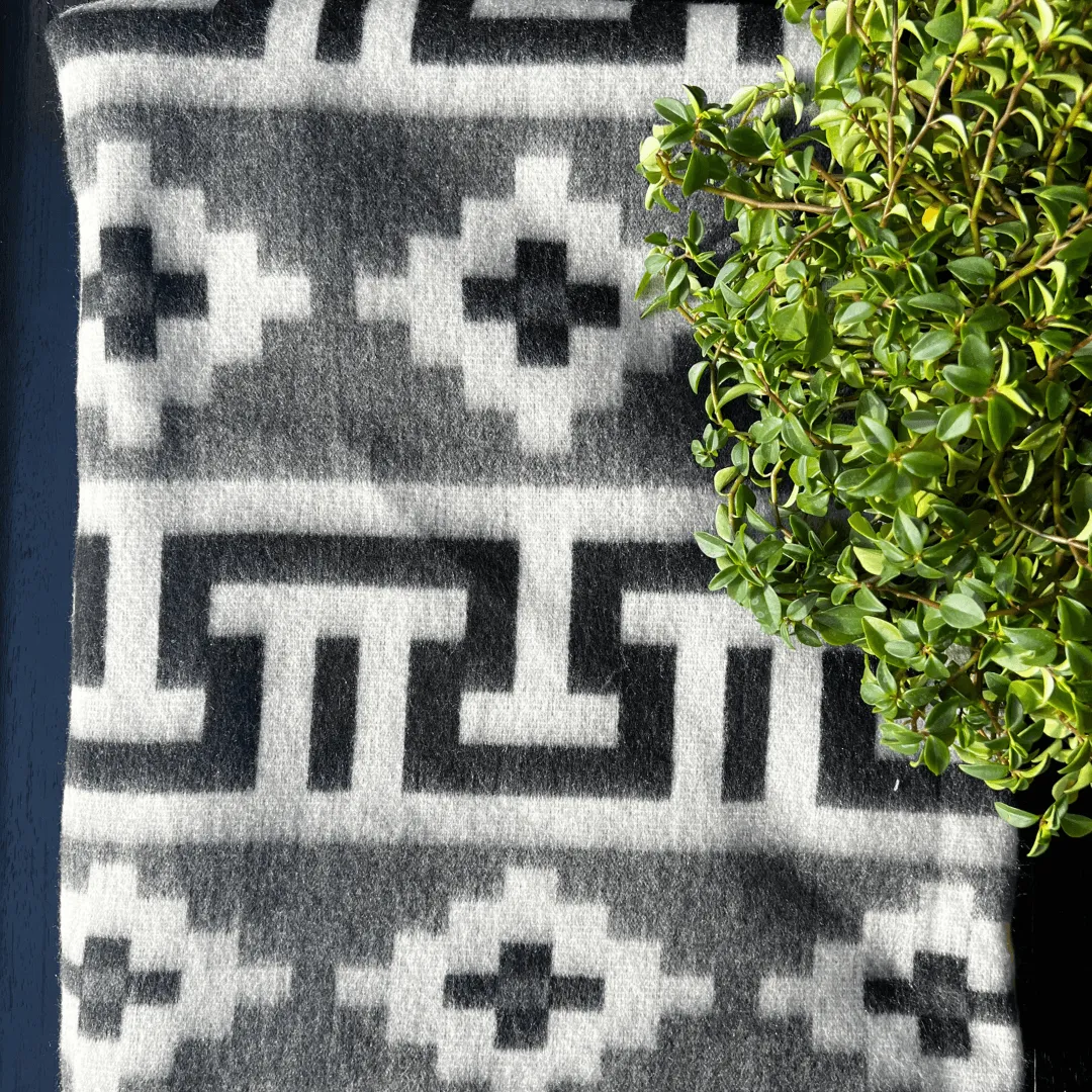 50 Shades of Grey Large Alpaca Blanket