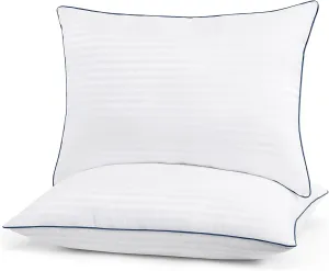 9villa Microfiber Bed Pillow for Sleeping Comfort(16X26, Microfiber, White, Pack of 2 Pillows)