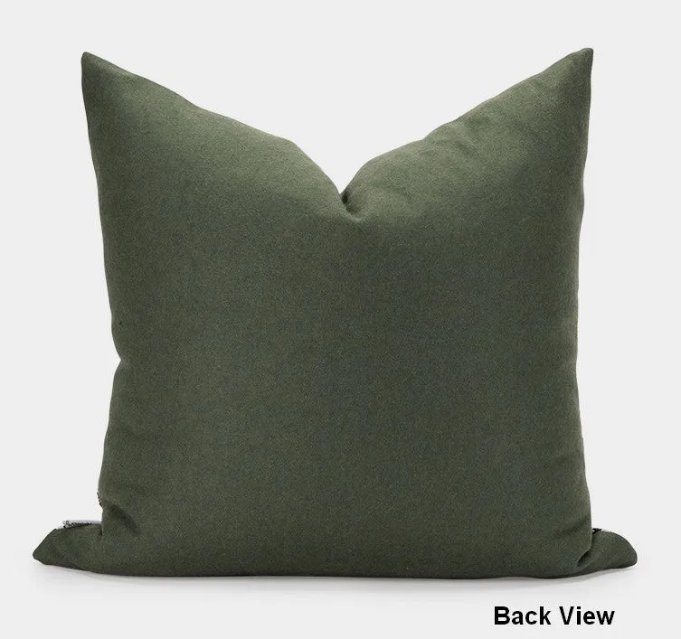Abstract Contemporary Throw Pillows for Living Room, Green Decorative Throw Cushions for Couch, Large Modern Sofa Throw Pillows