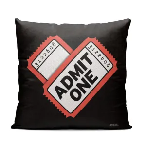 Admit One Heart - Throw Pillow