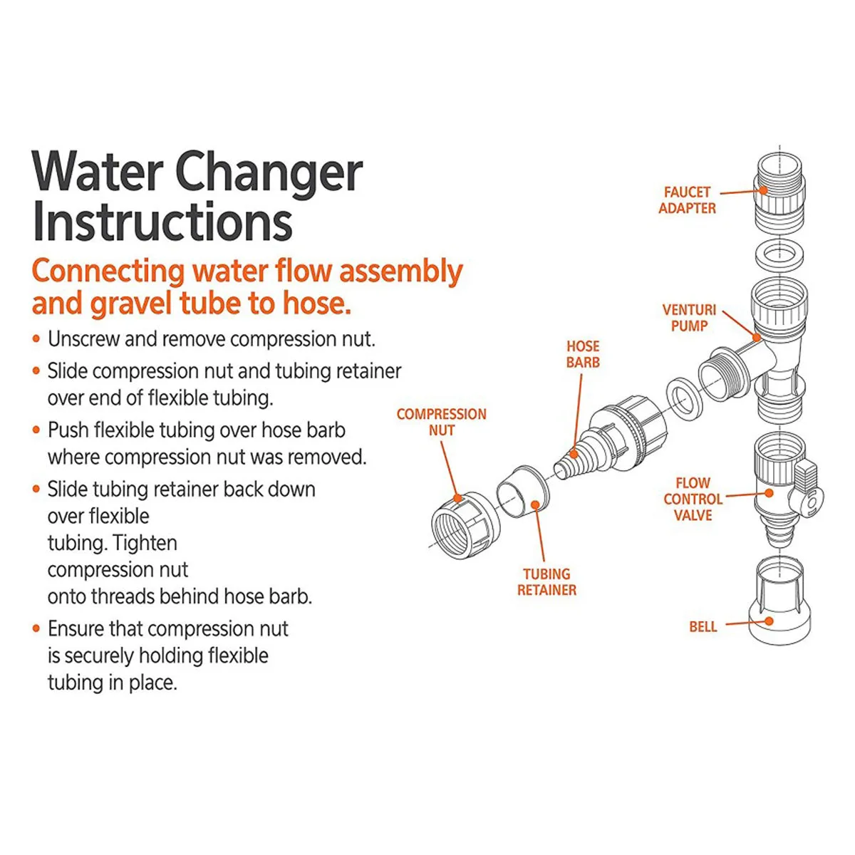 Aqueon Aquarium Water Changer 50 Foot Hose