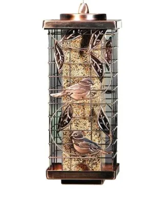 Audubon Squirrel Resistant Caged Tube Bird Feeder