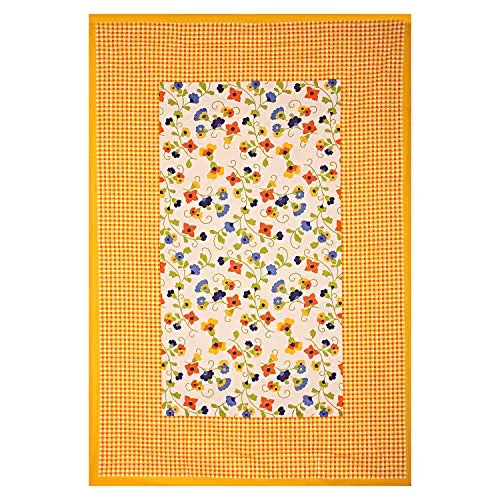 BedZone Cotton 180 TC Bedsheet (Single_Yellow)