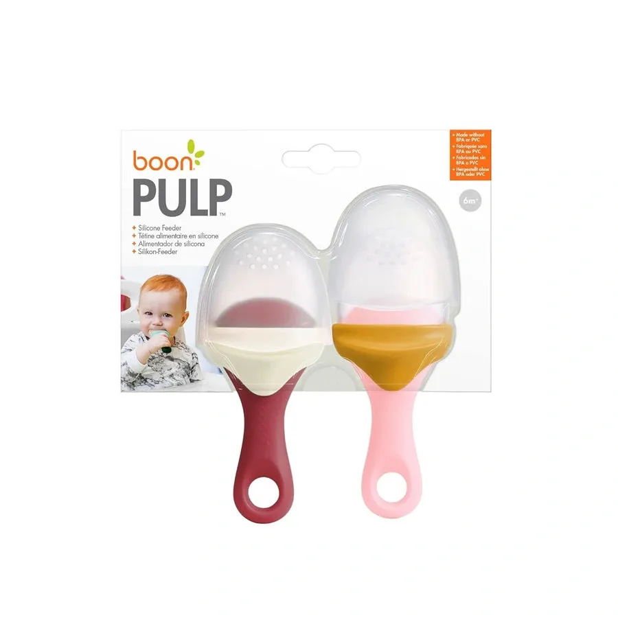 Boon Pulp Feeder - Pack of 2 (Pink & Mauve)