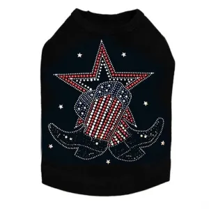 Boots with Star Rhinestone Tank- Many Colors