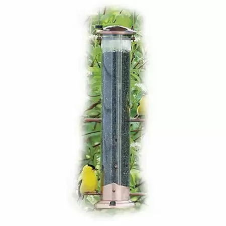 Brushed Copper Nyjer Finch Bird Feeder
