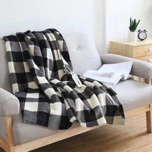 Buffalo Plaid Heated Electric Blanket