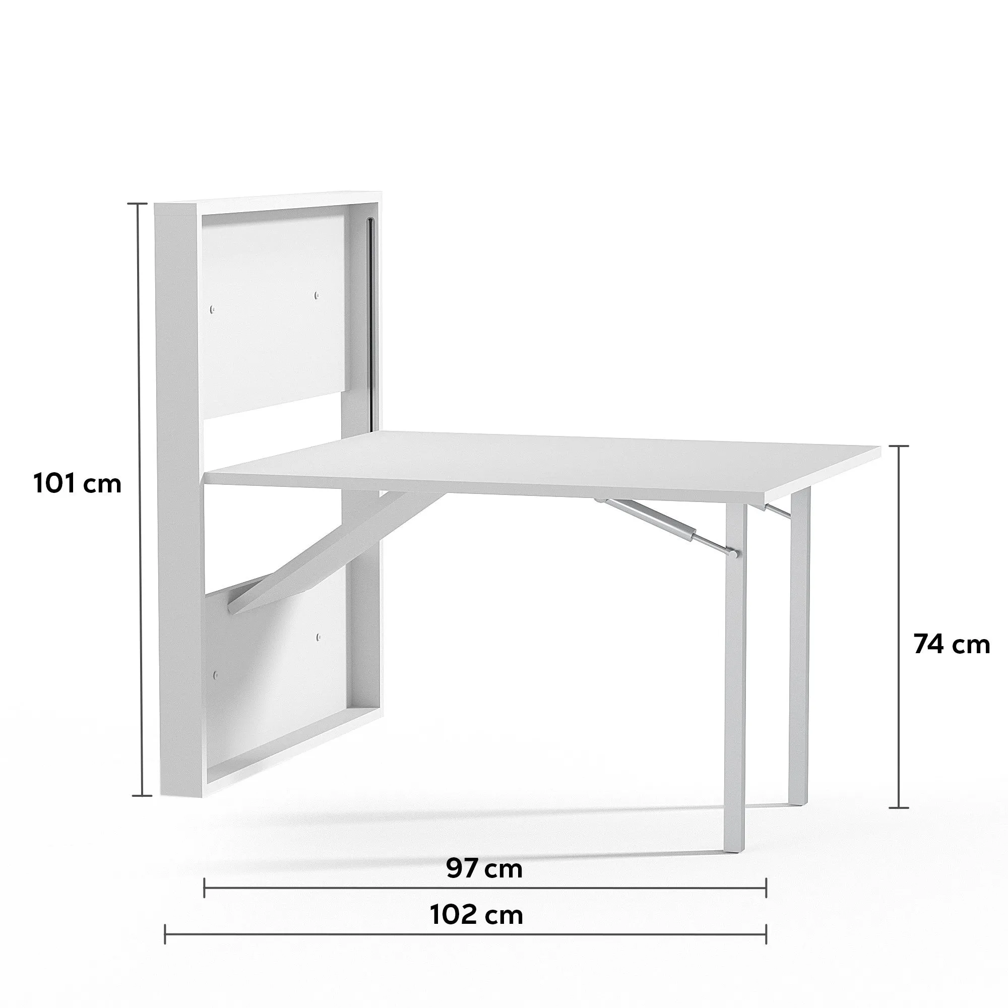 Capsule Folding King Single Wall Bed Optional Table