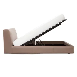 Cello Upholstered Storage Bed - Leather