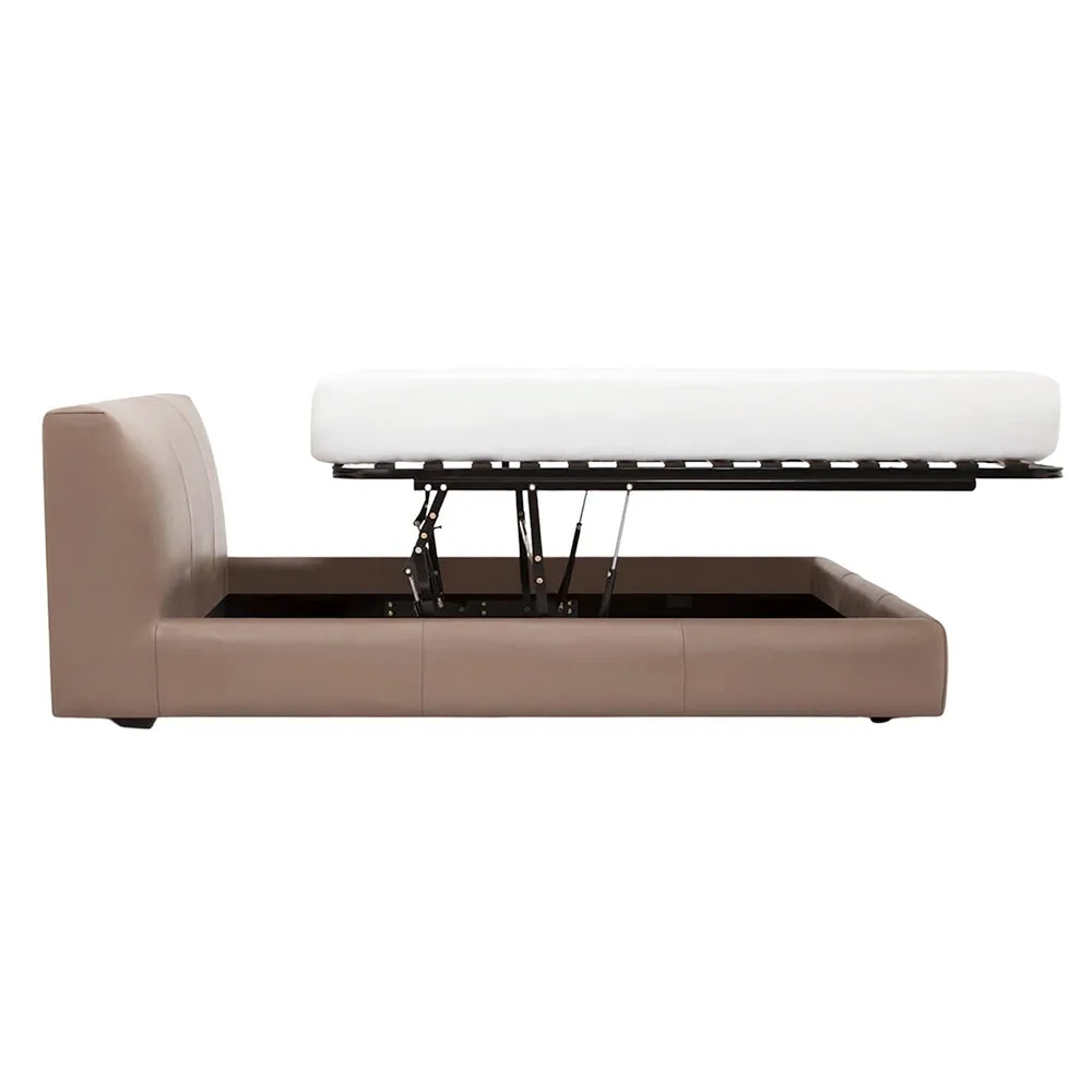 Cello Upholstered Storage Bed - Leather