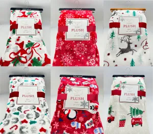 CHRISTMAS CHEER PLUSH THROW BLANKETS by Kathy Ireland