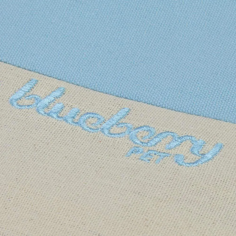 Color-block Linen Blend Dog Bed Cover