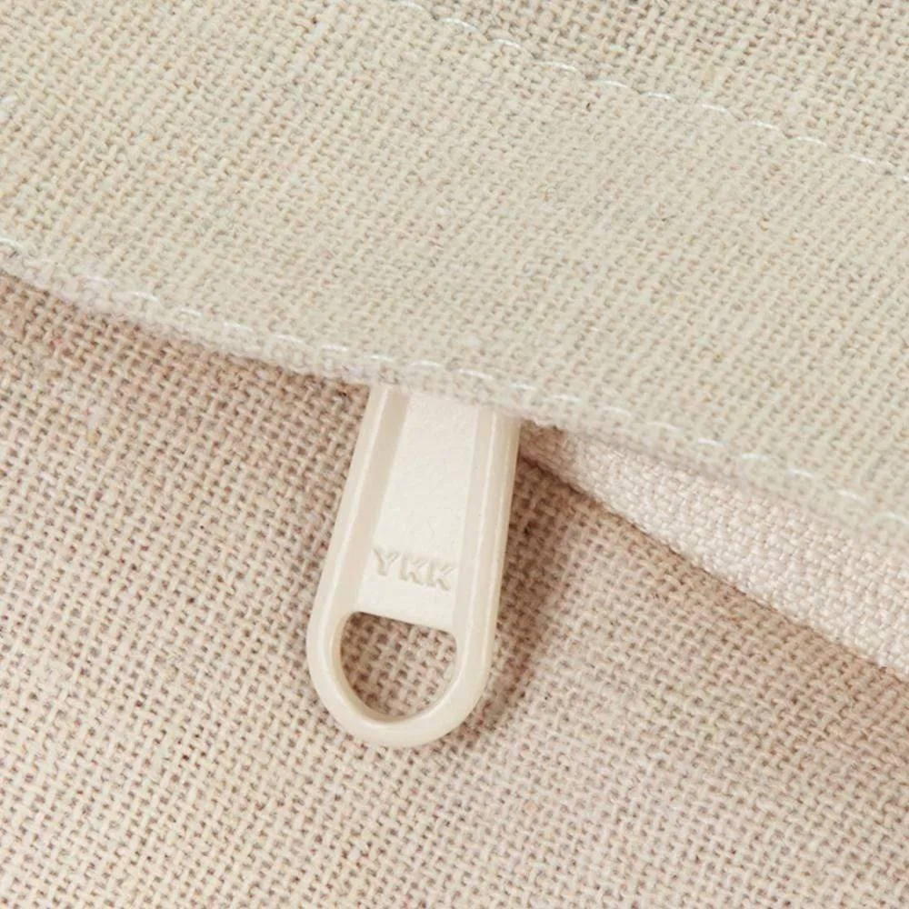 Color-block Linen Blend Dog Bed Cover