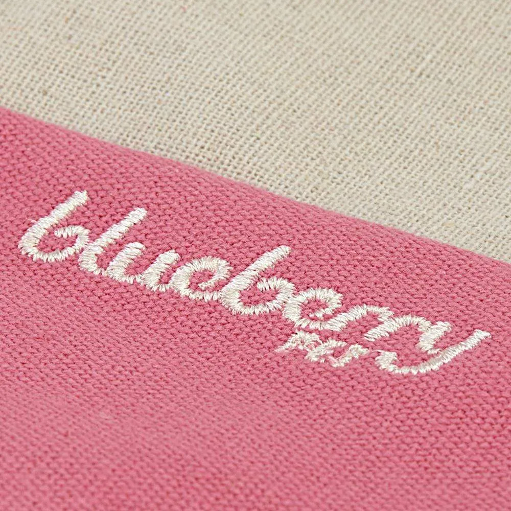Color-block Linen Blend Dog Bed Cover