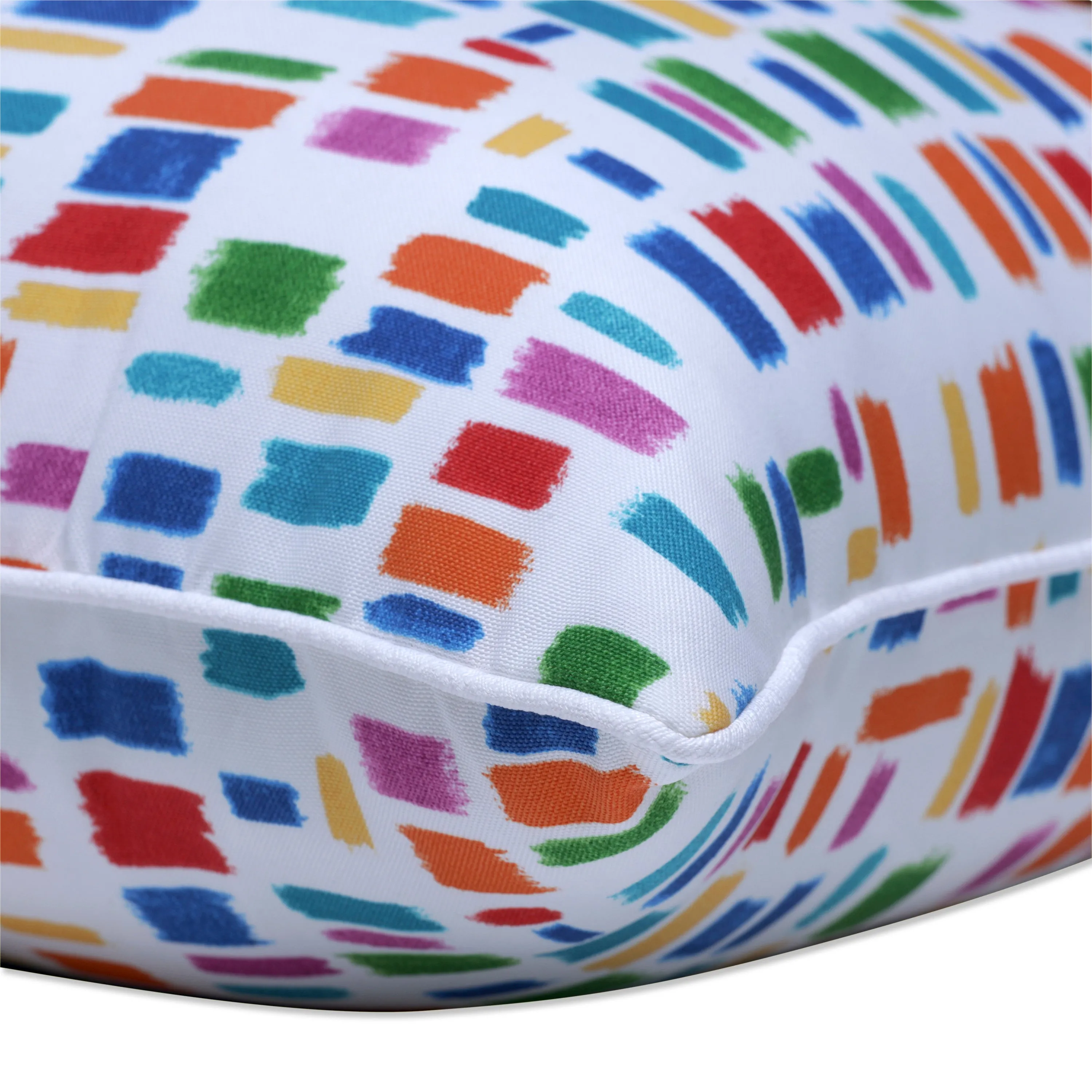Color Tabs Primaries Rectangular Throw Pillow (Set Of 2)
