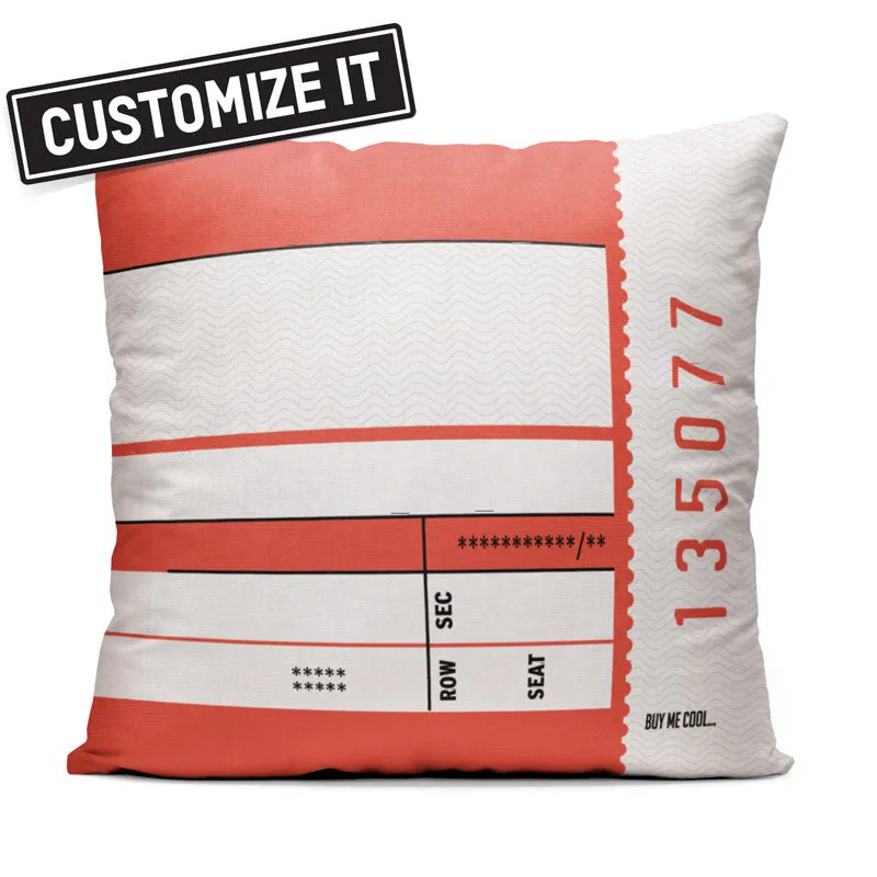 Concert Stub - Square - Throw Pillow