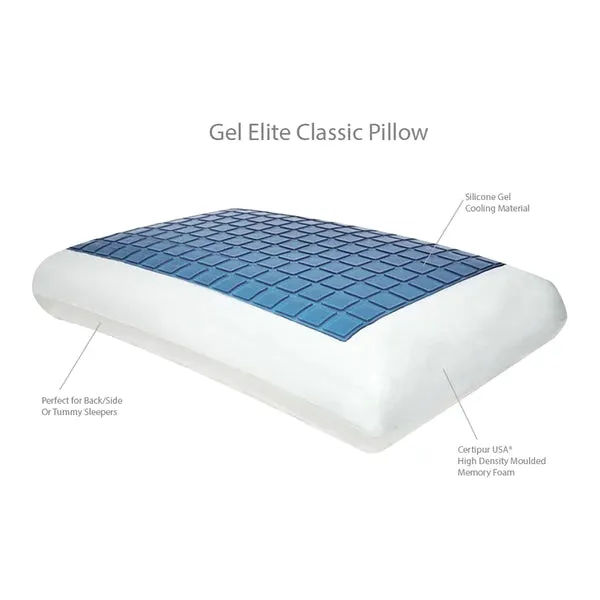 Cool Gel Elite Memory Foam Pillow by Flexi Pillow