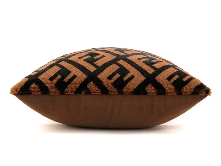 Decorative Pillow Covers, Brown Modern Pillows for Couch, Abstract Decorative Throw Pillows for Living Room, Large Modern Sofa Pillow Cases