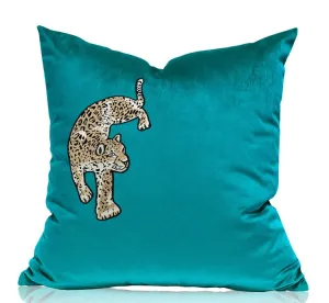 Decorative Pillows for Living Room， Contemporary Throw Pillows, Cheetah Decorative Cushion, Modern Sofa Pillows