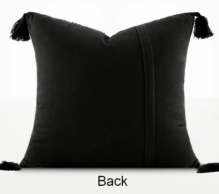 Decorative Throw Pillows for Bedroom, Large Throw Pillow for Interior Design, Ethnic Square Modern Throw Pillows for Couch, Contemporary Modern Sofa Pillows