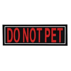 Dogline Removeable 3D Patches - Set of 2 "Do Not Pet"