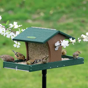 Duncraft Cardinal Landing Tray Feeder with Pole