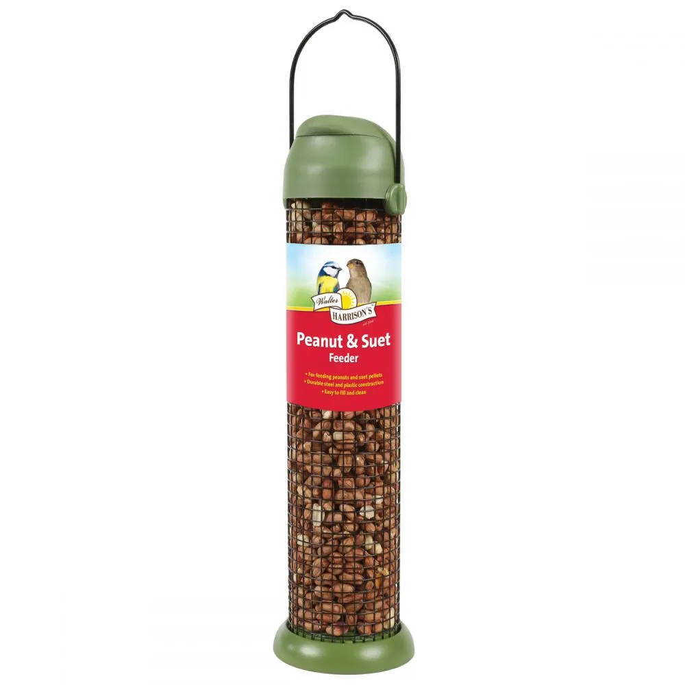 Flip Top Peanut & Suet Pellet Feeder 30cm