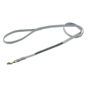 Grey/Hematite Mini Beaded Dog Leash