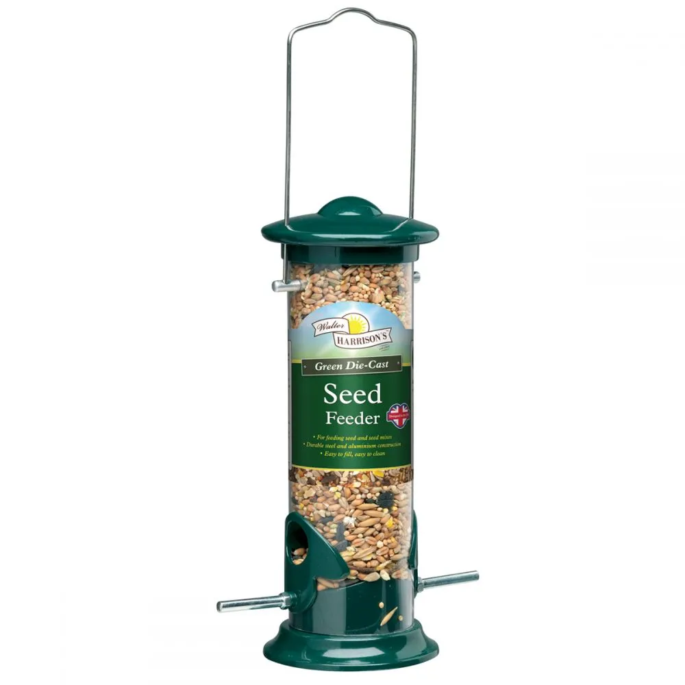 Harrisons Green Die Cast Seed Feeder