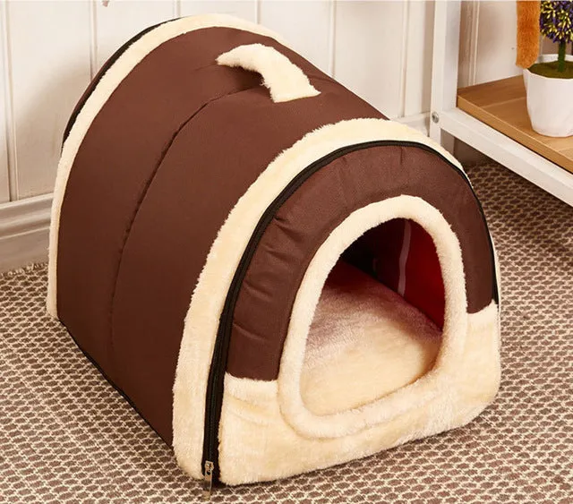 Hot!!! Dog House/Kennel/Nest With Foldable Mat