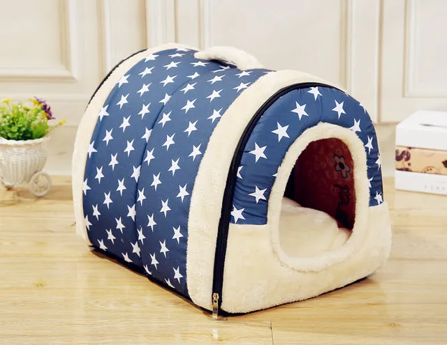 Hot!!! Dog House/Kennel/Nest With Foldable Mat