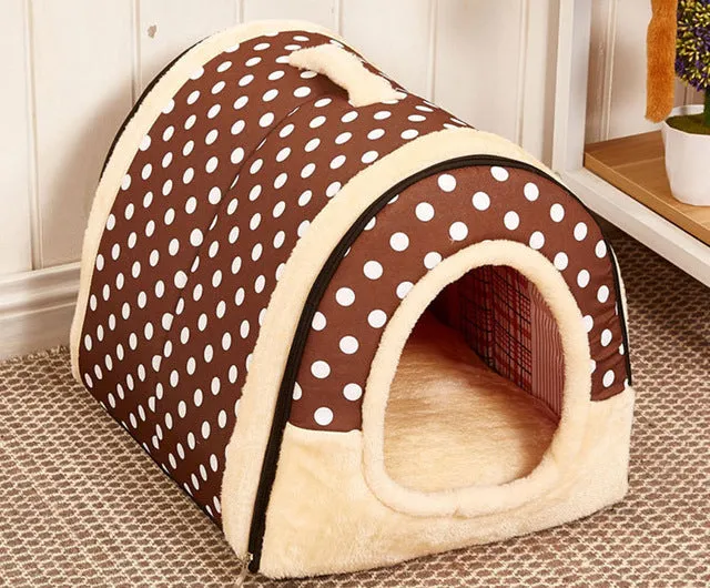 Hot!!! Dog House/Kennel/Nest With Foldable Mat