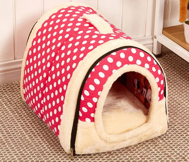 Hot!!! Dog House/Kennel/Nest With Foldable Mat