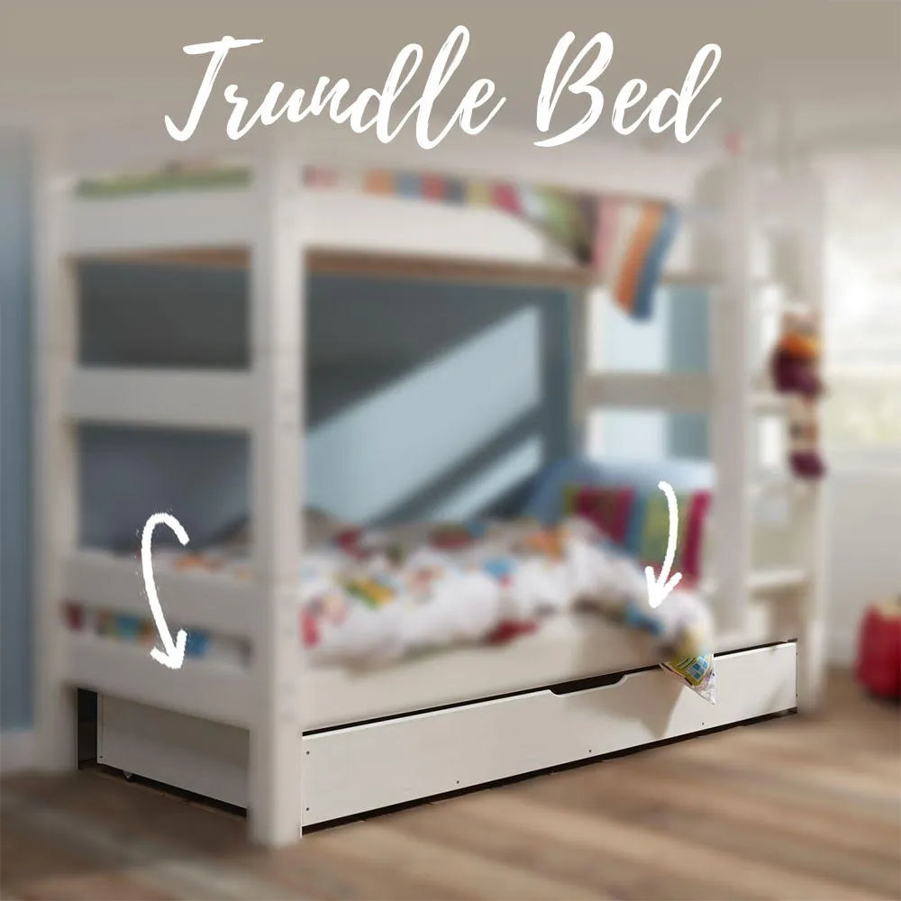 Kidz Beds - Trundle Bed Drawer - White