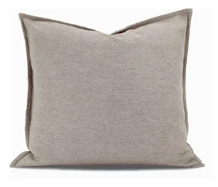 Large Square Modern Throw Pillows for Couch, Large Brown Throw Pillow for Interior Design, Contemporary Modern Sofa Pillows, Simple Decorative Throw Pillows