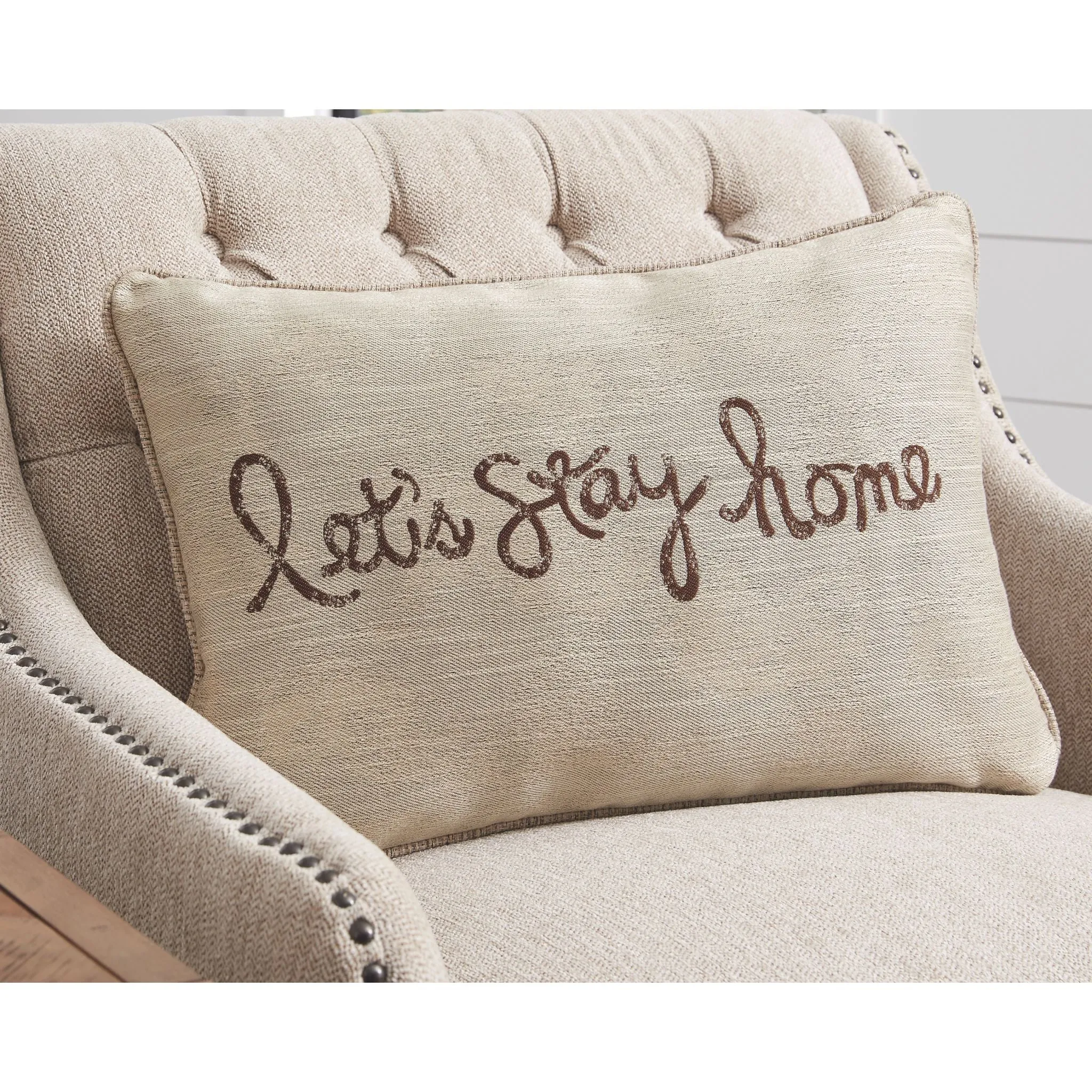 Lets Stay Home Accent Pillow
