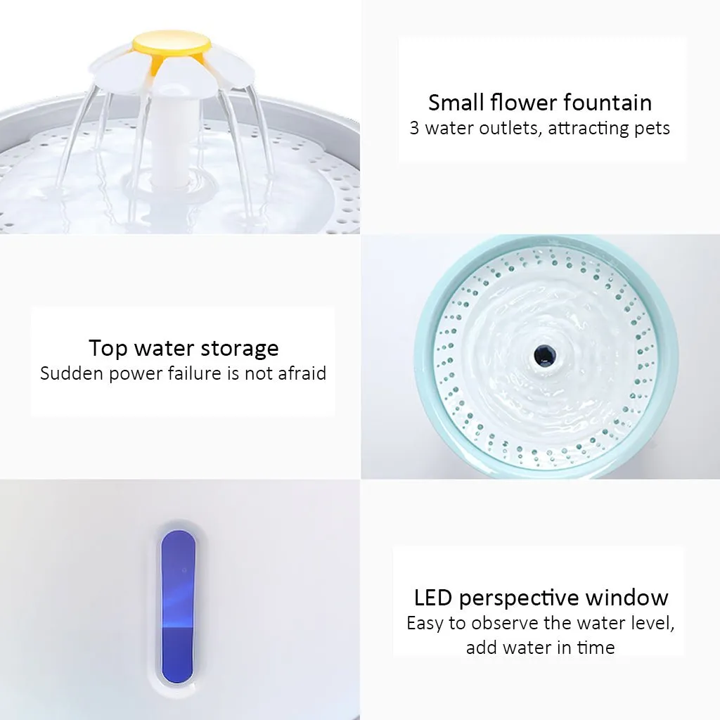 Light Up Hydration: LED Water Fountain for Cats!