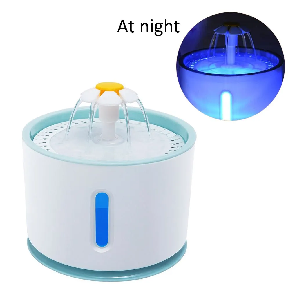 Light Up Hydration: LED Water Fountain for Cats!