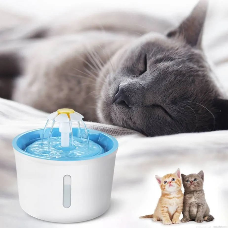 Light Up Hydration: LED Water Fountain for Cats!