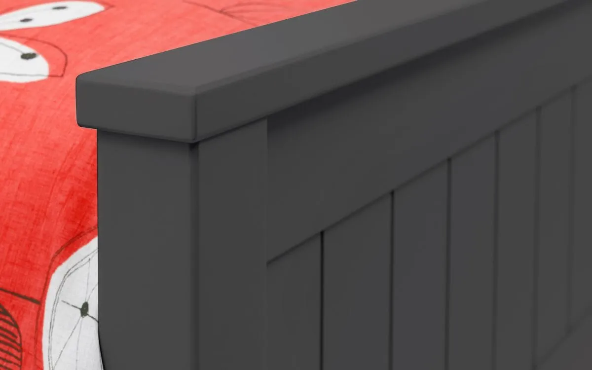 Maine Bookcase Bed Frame 90Cm - Anthracite