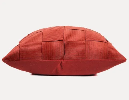Modern Throw Pillows, Decorative Throw Pillow for Couch, Red Modern Sofa Pillows, Decorative Throw Pillows for Living Room Couch, Large Square Pillows