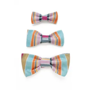 Organic Cotton Bow Tie with Multi-Stripe Print