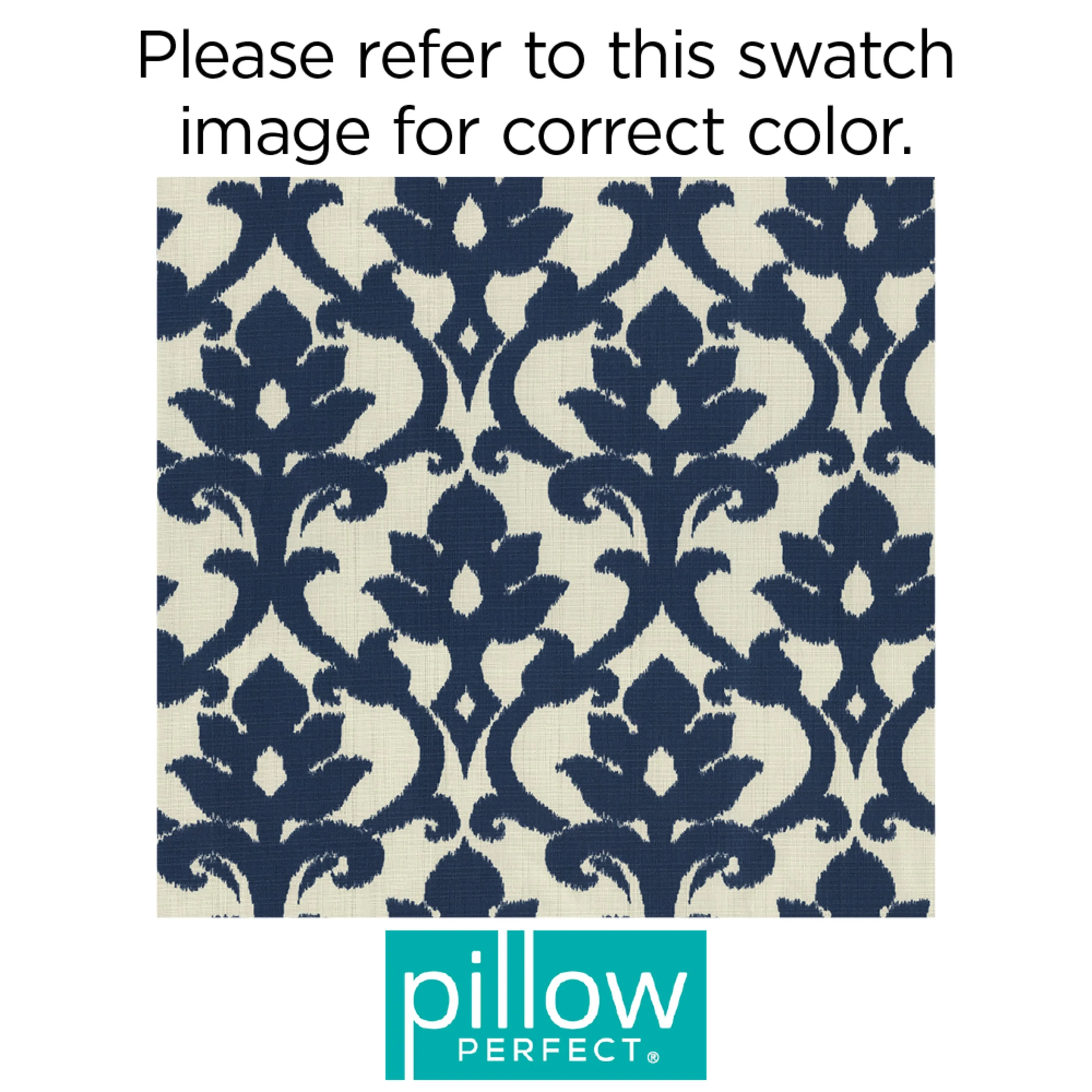 Outdoor/Indoor Basalto Navy Over-sized Rectangular Throw Pillow (Set of 2)