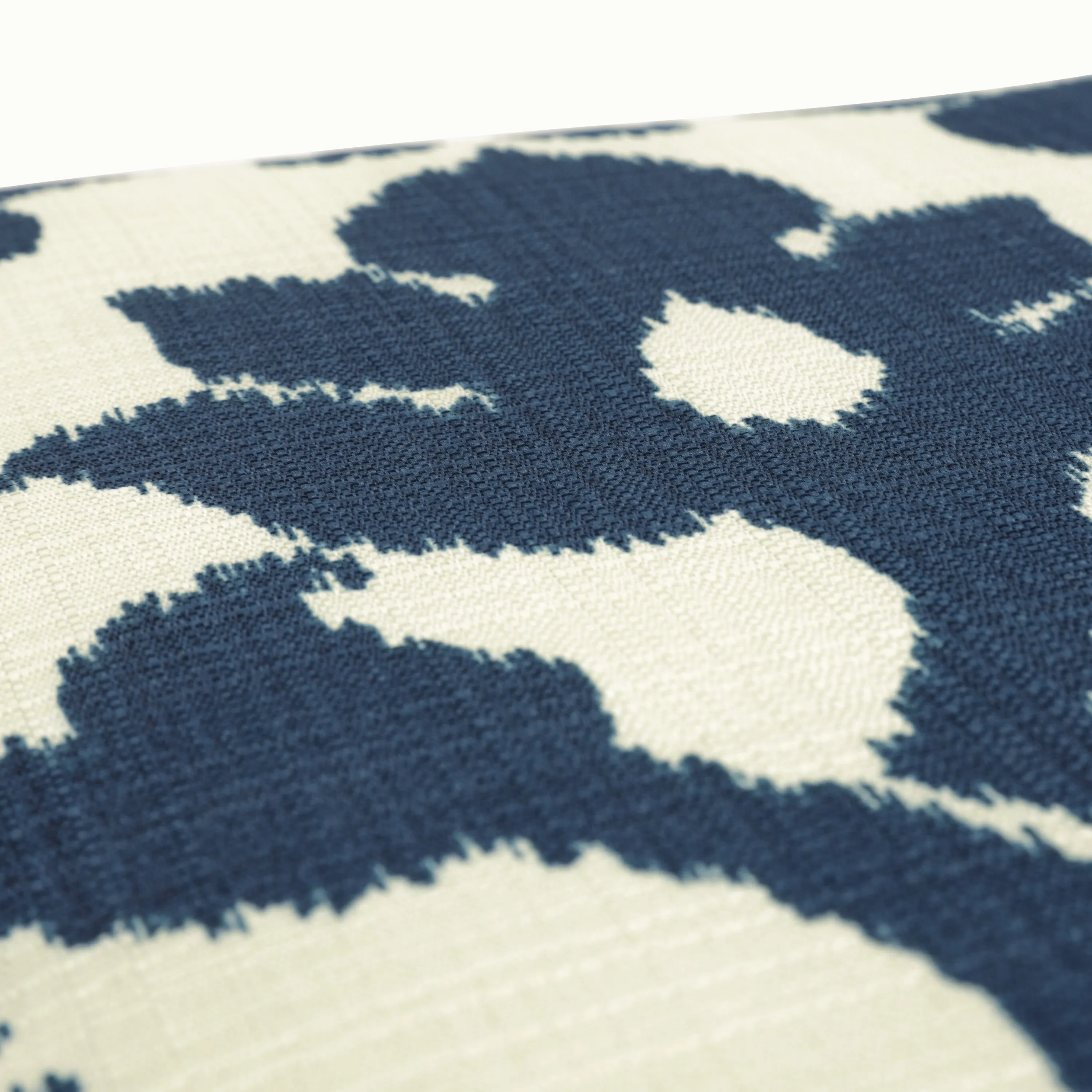 Outdoor/Indoor Basalto Navy Over-sized Rectangular Throw Pillow (Set of 2)