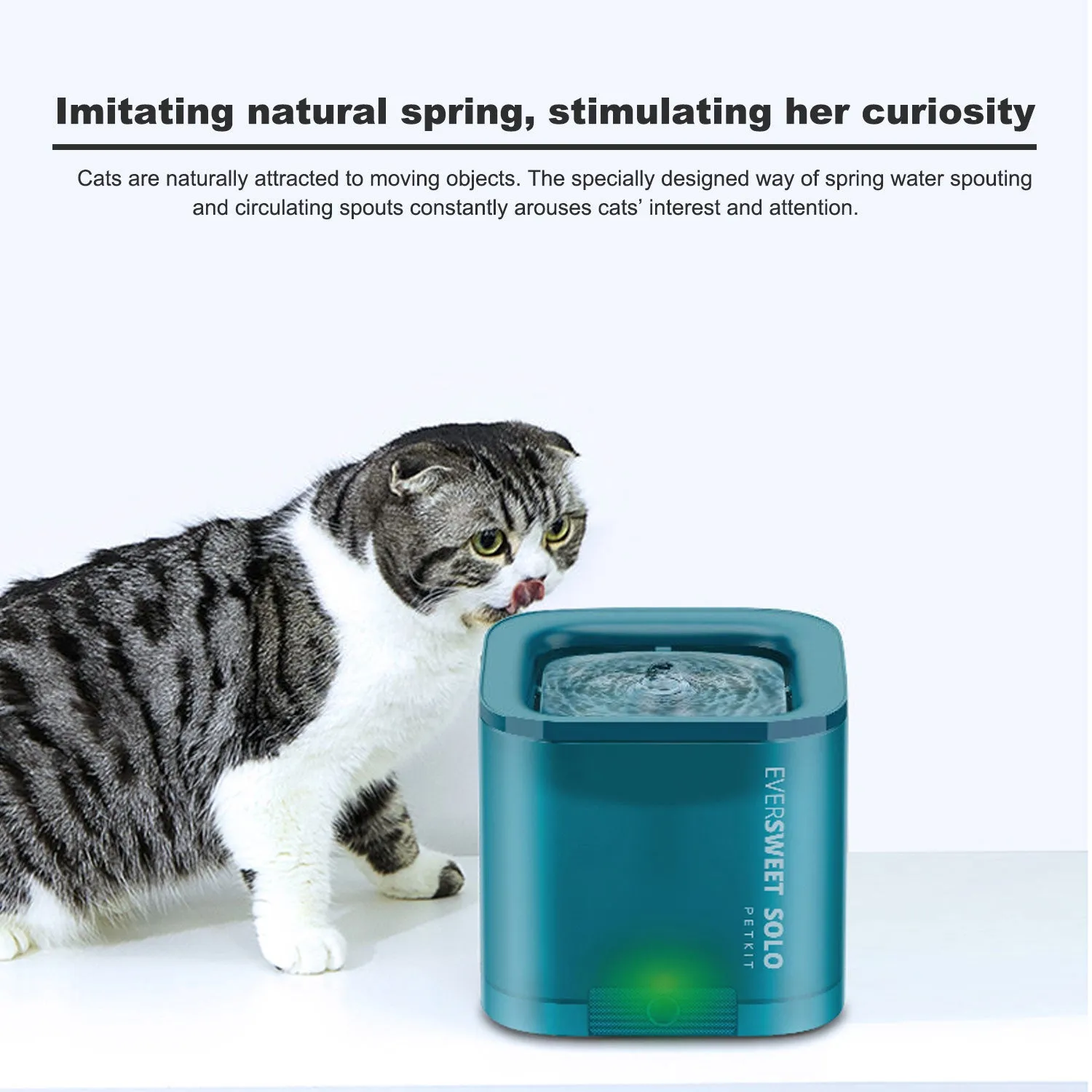 Petkit Eversweet Solo Pet Dog Cat Smart Water Dispenser Drinking Fountain feeder Bowl Ultra-Silent - orange