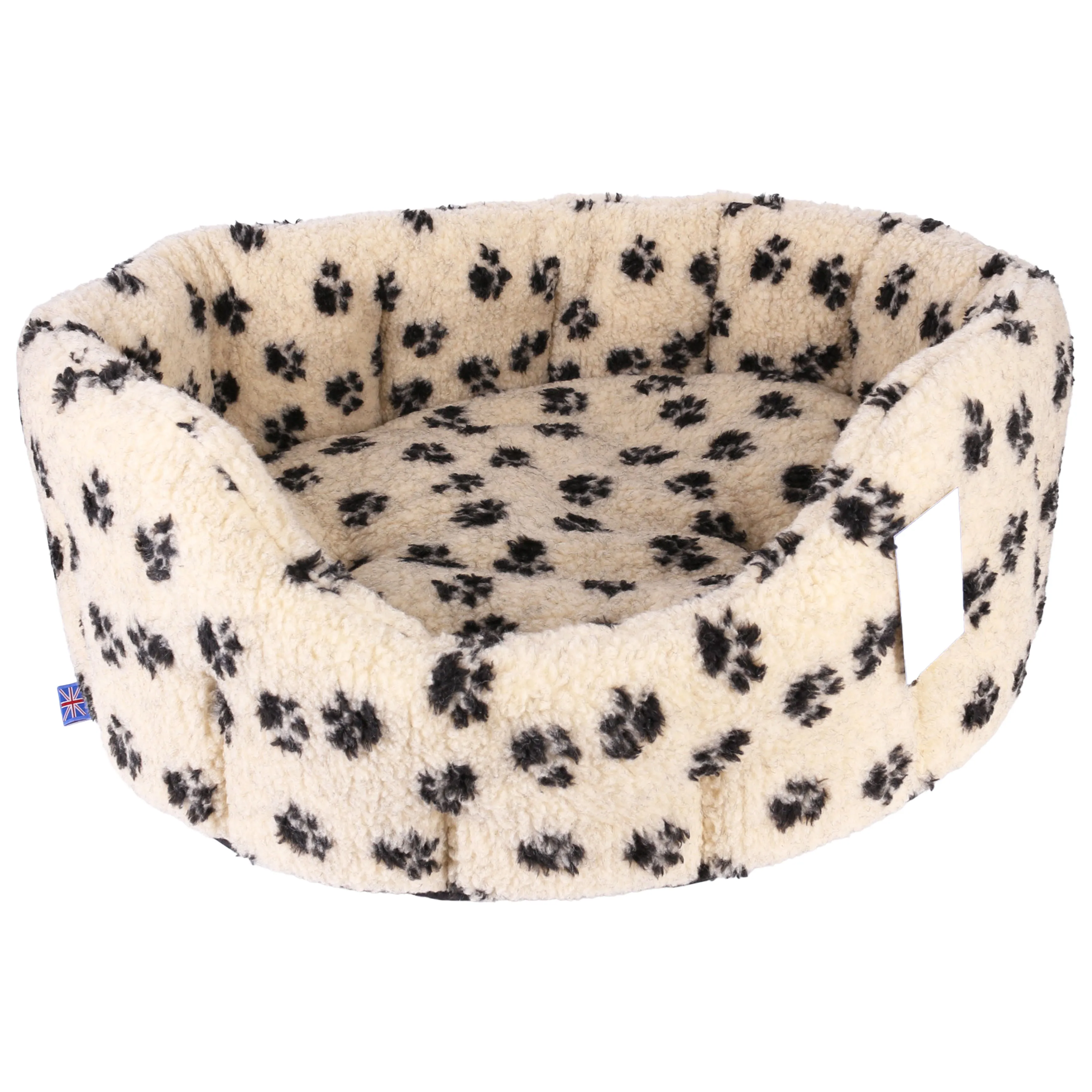 Pets & Leisure Paw Print Fleece Material Softee Beds