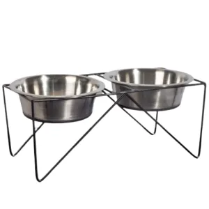 Pets Empire Stainless Steel bowl with Stand for Dogs and Cats