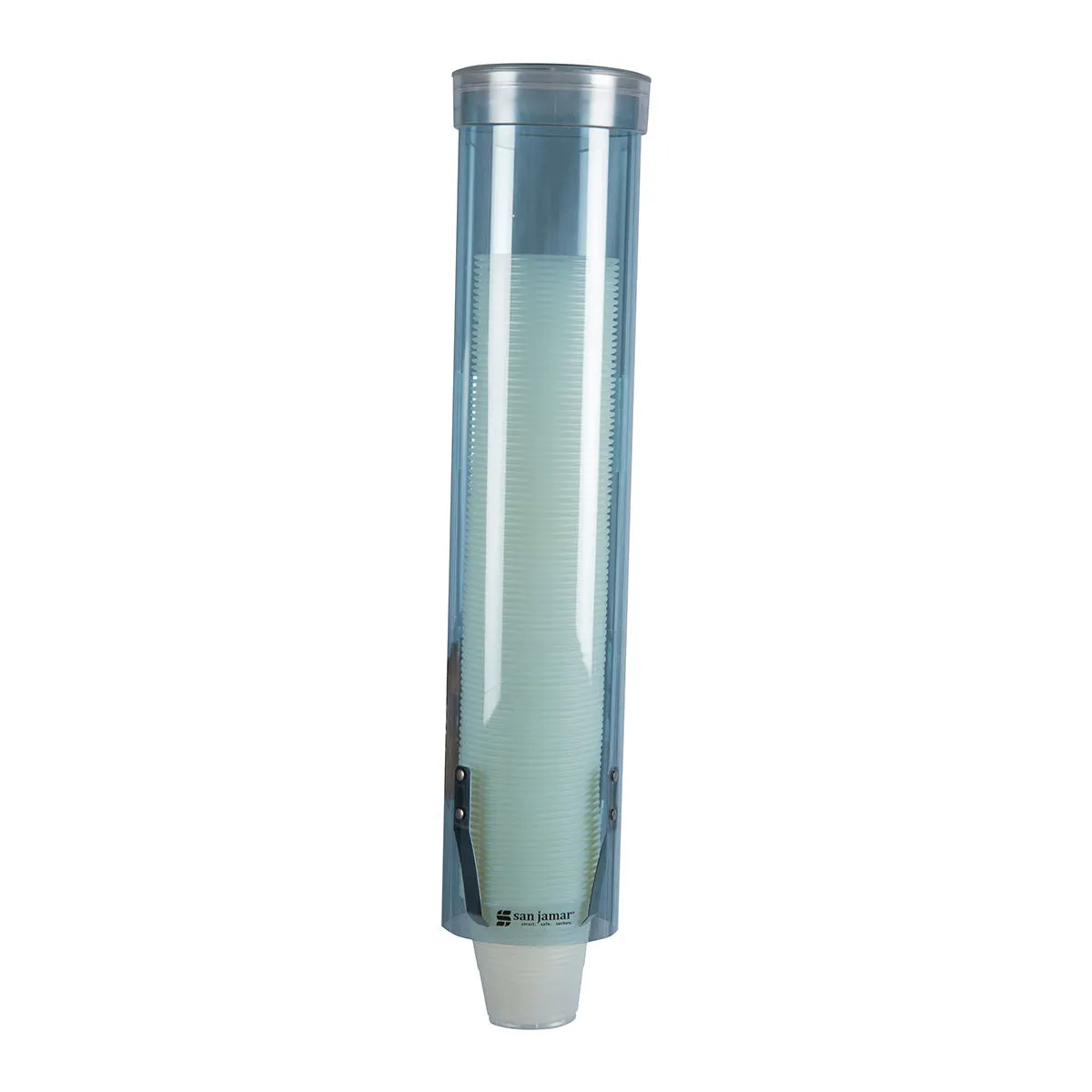 San Jamar C4160TBL 16" Artic Blue Small Water Cup Dispenser - 57-73mm