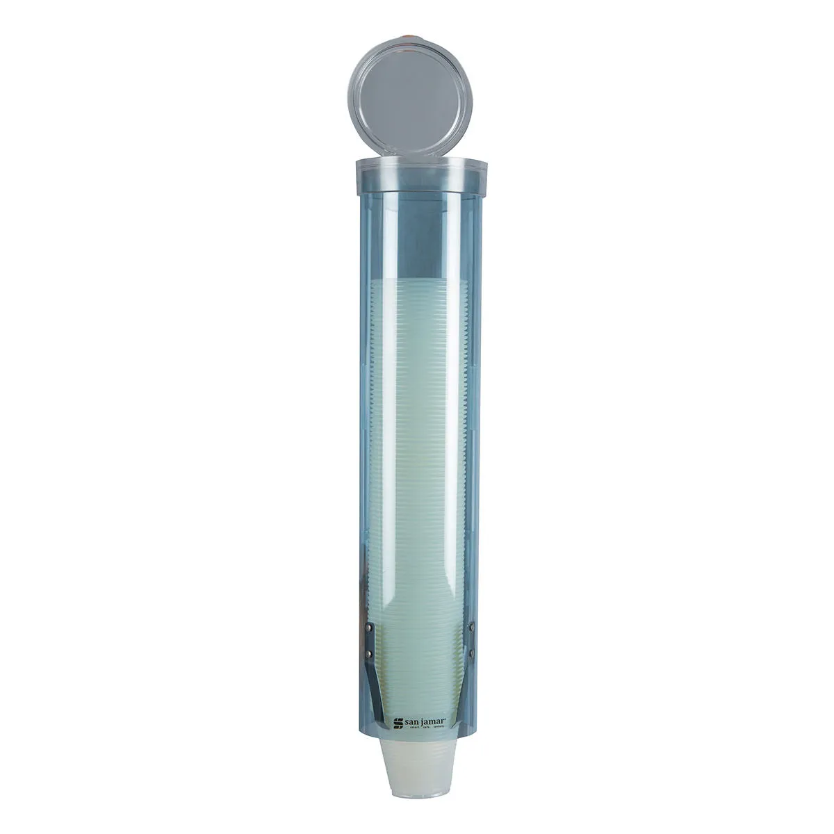 San Jamar C4160TBL 16" Artic Blue Small Water Cup Dispenser - 57-73mm